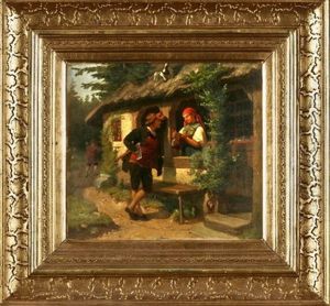 Flirt Mit Der Bauerin by Christian Eduard Boettcher