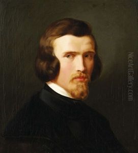 Selbstportrat (+ Portrat Einer Jungen Frau, 1844; 2 Works) Selbstportrat (+ Portrat Einer Jungen Frau, 1844; 2 Works)