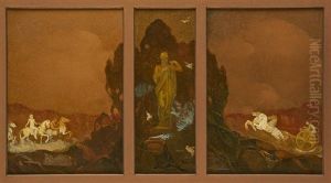 Scene Symboliste (triptyque) by Jan Frans De Boever