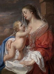 Die Madonna Mit Dem Kind by Theodor Boeyermans
