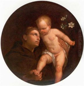 Der Heilige Antonius Von Padua Mit Dem Christusknaben by Theodor Boeyermans