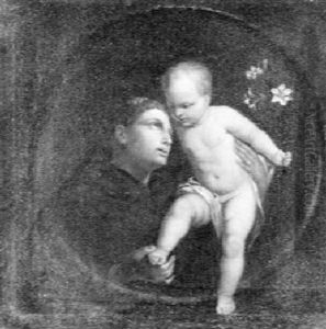 Der Heilige Antonius Von Padua Mit Dem Christusknaben