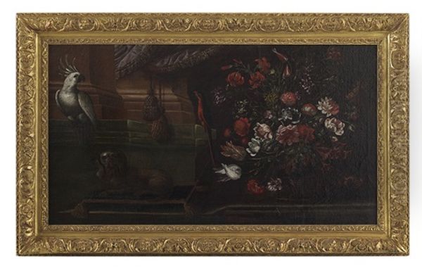 Still Life With Cockatoo, Bird And Spaniel - view 1