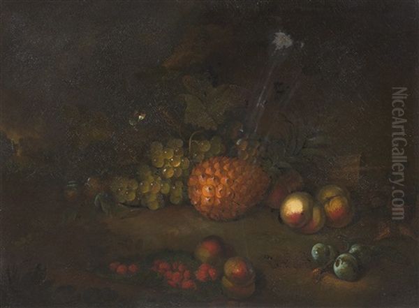 Natura Morta Con Frutta E Pigna - view 1