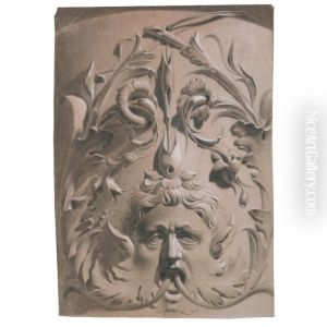 Mascherone Con Decorazione Di Foglie Di Acanto by Giacomo Albertolli