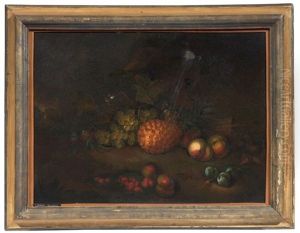 Natura Morta Con Frutta E Pigna by Jakob Bogdani