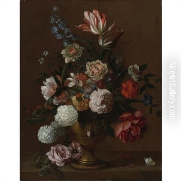 Still Life Of Flowers In A Vase - view 1