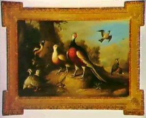 An Assembly Of Birds In A Lanscape Including A     Partridge... An Assembly Of Birds In A Landscape...