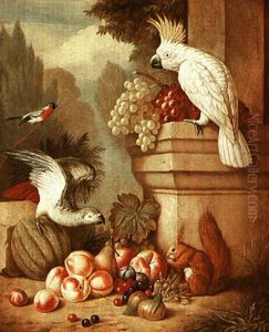 Still Life Of Fruit With A Squirrel by Jakob Bogdani