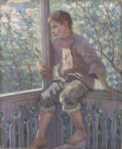 Portrait Of The Artist's Stepson by Nikolai Petrovich Bogdanov-Bel'sky