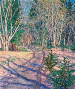 A Sunny Day In A Winter Woodland by Nikolai Petrovich Bogdanov-Bel'sky