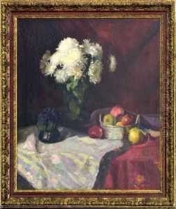 Still Life With Flowers And Fruits Still Life With Flowers And Fruits