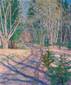 A Sunny Day In A Wintry Forest by Nikolai Petrovich Bogdanov-Bel'sky