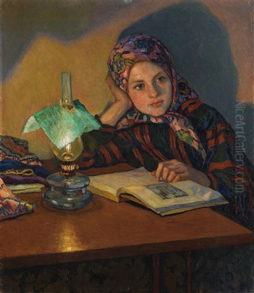 Reading Girl - view 1
