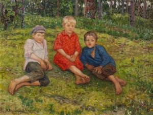 Rast Am Waldrand by Nikolai Petrovich Bogdanov-Bel'sky