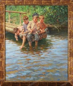 Enfants A La Peche Enfants A La Peche