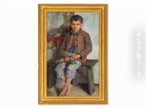Boy With Letter by Nikolai Petrovich Bogdanov-Bel'sky