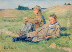 Resting Boys by Nikolai Petrovich Bogdanov-Bel'sky