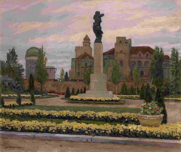 Cityscape by Nikolai Petrovich Bogdanov-Bel'sky