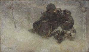 Children In Winter by Nikolai Petrovich Bogdanov-Bel'sky