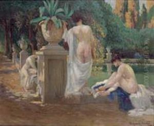 Femmes Au Bord D'un Bassin