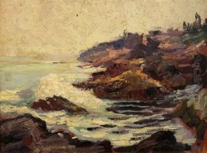 Coastal Scene by Abraham Jacob Bogdanove