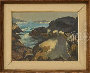 Rocks & Sea by Abraham Jacob Bogdanove