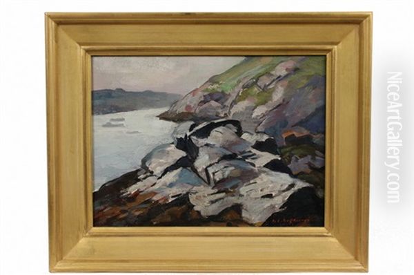 Cliffs, Monhegan - view 1