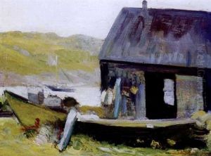 Monhegan Harbor by Abraham Jacob Bogdanove