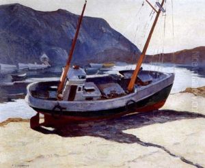 Beached, Monhegan by Abraham Jacob Bogdanove