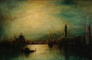 Venice In The Moonlight by George Henry Bogert