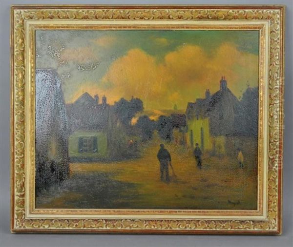 A Street Scene At Dusk - view 1