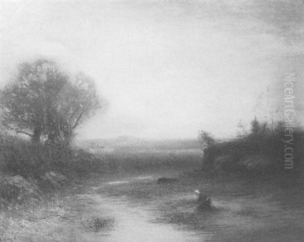 Continental Landscape With Figure - view 1