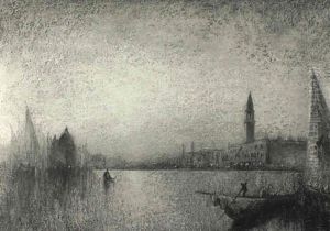Venetian Canal Scene by George Henry Bogert