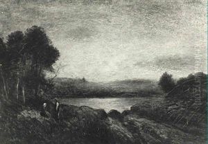 Landscape At Sunset by George Henry Bogert