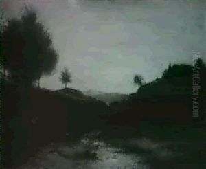 Landscape At Dusk by George Henry Bogert