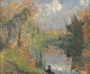 Le Saule, Auvers by Emilio Boggio