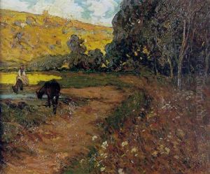 Chevaux S'abreuvant by Emilio Boggio