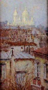Les Toits De Montmartre Et Le Sacre-coeur by Emilio Boggio