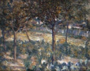 Le Verger A Auvers by Emilio Boggio