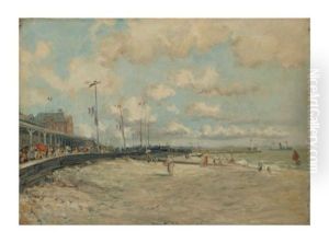 Vue De La Plage De Sainte-adresse by Frank Myers Boggs