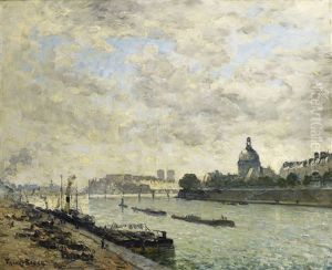 The Banks Of The Seine, Paris by Frank Myers Boggs