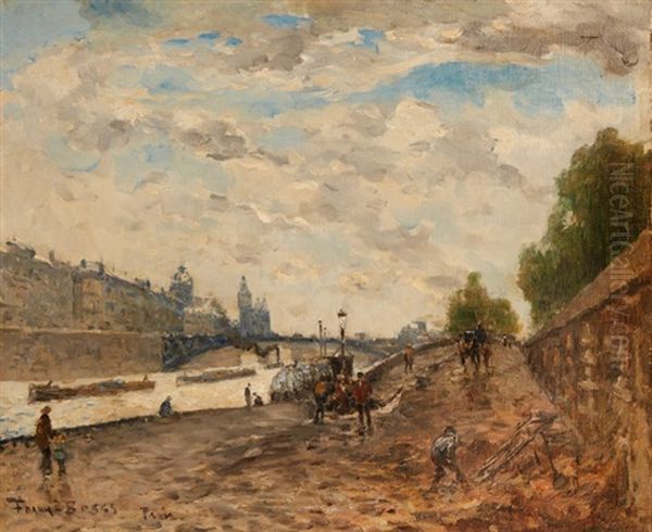 Paris, La Seine Depuis Le Quai De Gesvres, Et Le Palais De Justice - view 1