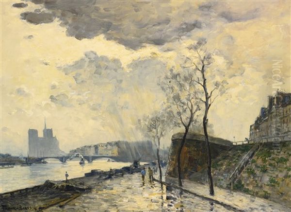 Notre Dame Et Le Pont De Sully Vus Depuis Le Quai Henry-iv - view 1