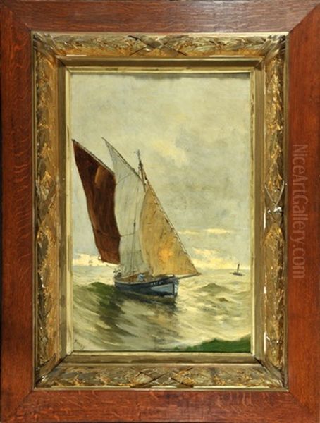 Segelschiff Auf Bewegter See - view 1