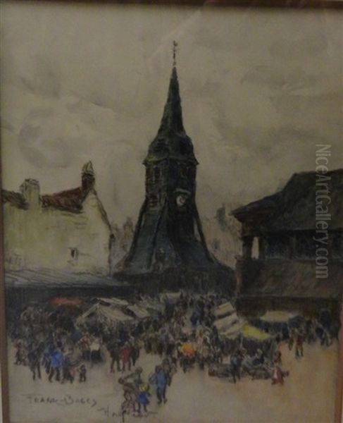Honfleur, La Place Du Marche Sainte Catherine - view 1