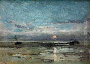 Marine Au Soleil Couchant by Frank Myers Boggs