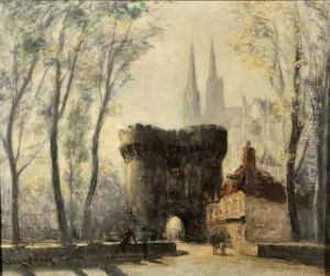 Vue De Chartres by Frank Myers Boggs