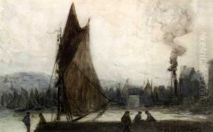 Honfleur Seaport by Frank Myers Boggs