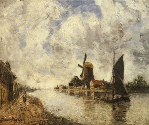 Canal Pres De Delft by Frank Myers Boggs